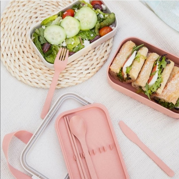 Our Place Layered Bento Lunchbox with Utensils - Picture 5 of 8